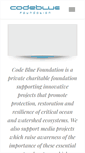 Mobile Screenshot of codebluefoundation.org