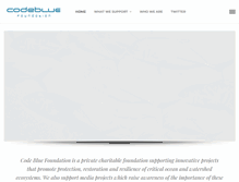 Tablet Screenshot of codebluefoundation.org